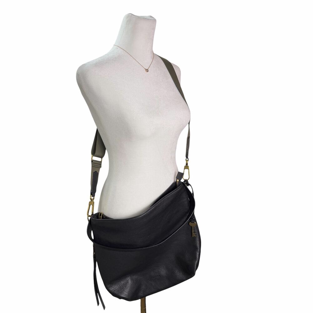 Fossil Maya Cowhide Leather Small Slouchy Hobo Purse